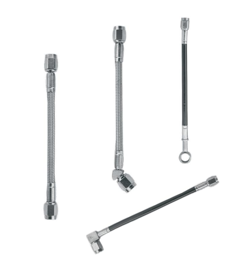 FRA Brake Lines - Fragola -3AN Black Covered Straight x 7/16 BJO 14in