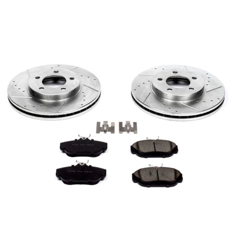 PSB Z23 Evolution Kit - Power Stop 94-00 Ford Taurus Front Z23 Evolution Sport Brake Kit