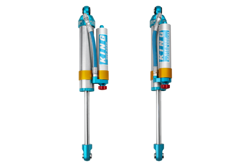 KIN 2.5 Shocks - King Shocks 2005+ Ford F-550 2.5 Dia. Piggy Hose Reservoir Shock w/ Adjuster (Pair)