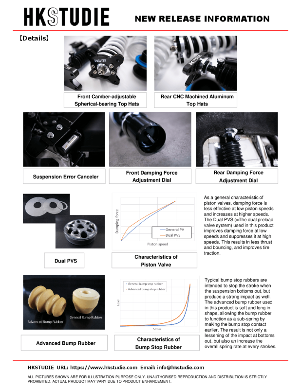 HKS HKSTUDIE Suspension - HKS HKSTUDIE SUSPENSION with CANCELLER for G80/G82