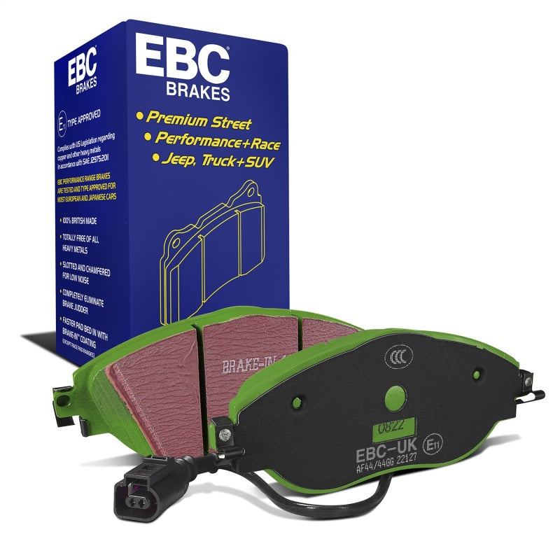EBC Greenstuff Brake Pad Sets - EBC 12+ Volkswagen CC 3.6 Greenstuff Front Brake Pads