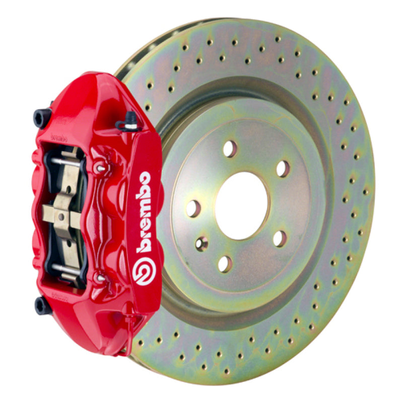 BRB Big Brake Kits - Brembo 08-13 C30 Front GT BBK 4 Piston Cast 336 x28 1pc Rotor Drilled-Red