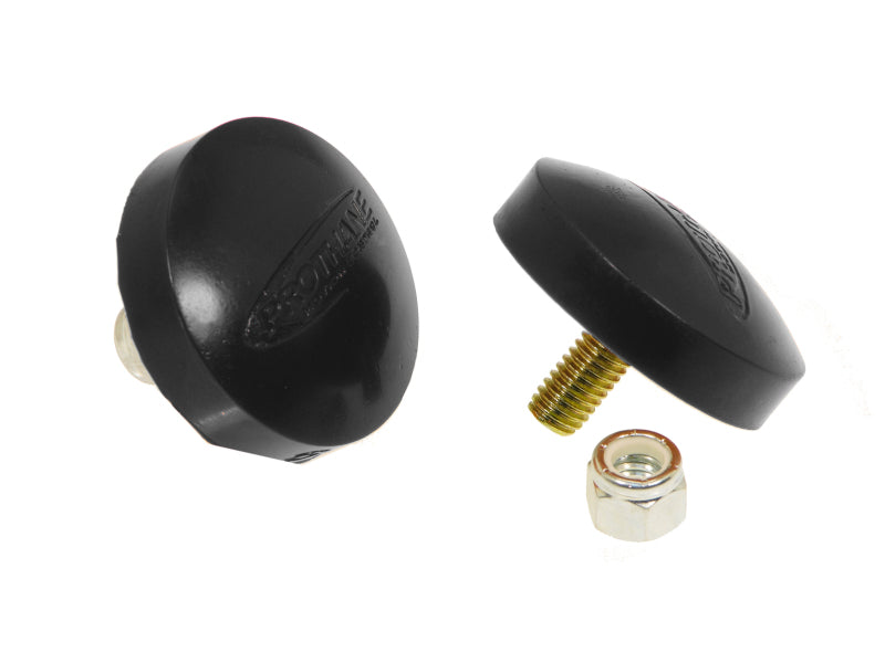 PRO Bump Stops - Blk - Prothane Universal Bump Stop 11/16X2 Button - Black