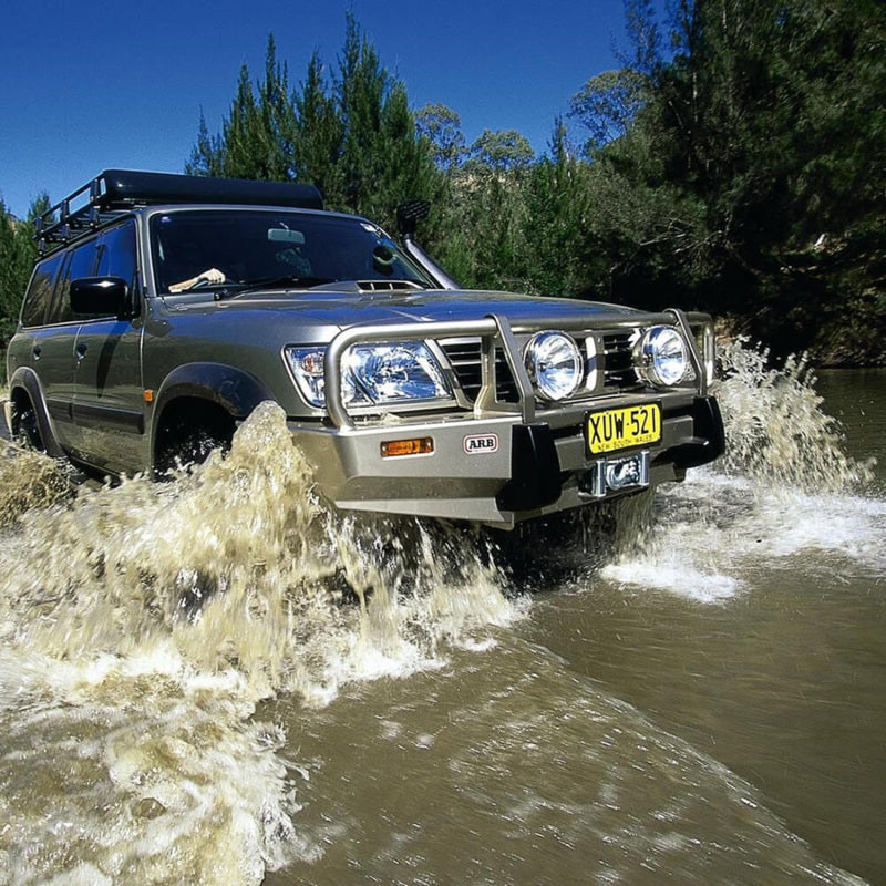 ARB Bull Bars - ARB Winchbar Suit Flares Patrol Gu W/Flr 97-04
