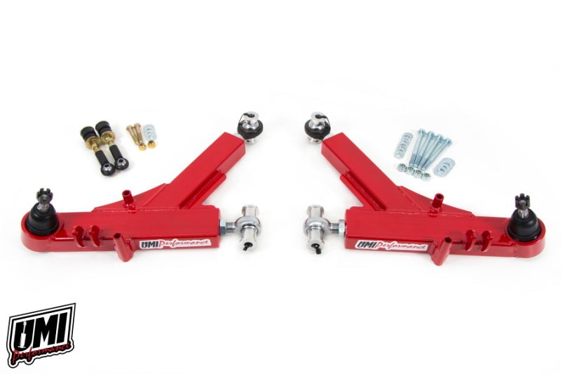 UMI Lower Control Arms - UMI Performance 93-02 GM F-Body Boxed Adjustable Lower A-Arms Rod Ends