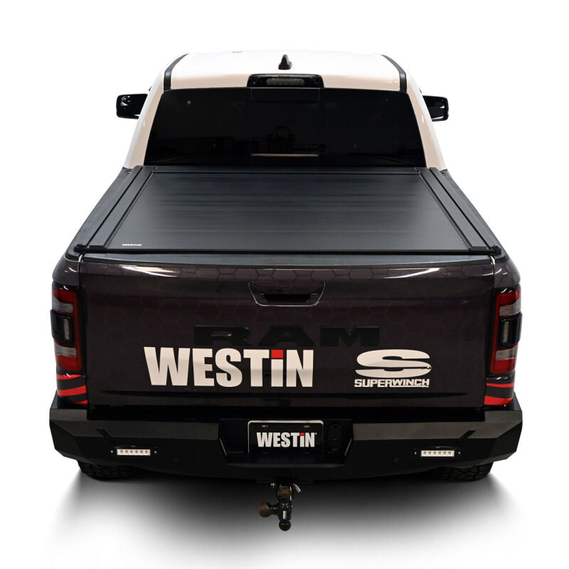 WES Electric Retractable Tonneau - Westin 19-26 RAM 1500 New Body 5ft 7in. (67in) Bed Electric Retractable Tonneau Cover - Black