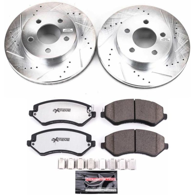PSB Z36 Truck & Tow Kit - Power Stop 02-07 Jeep Liberty Front Z36 Truck & Tow Brake Kit