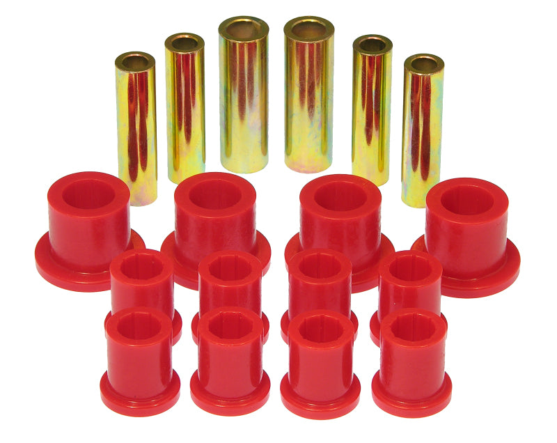 PRO Spring/Shackle Bush- Red - Prothane 04-06 Ford F150 Rear Leaf Spring Bushings - Red