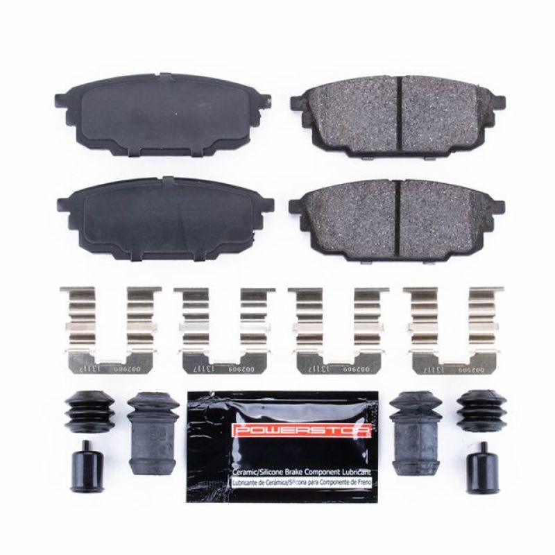 PSB Z23 Evolution Brake Pads - Power Stop 01-03 Mazda Protege Rear Z23 Evolution Sport Brake Pads w/Hardware