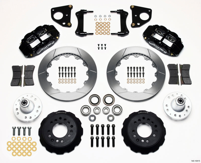 WIL Superlite Brake Kit - Wilwood Narrow Superlite 6R Front Hub Kit 12.88in 62-72 CDP B & E Body-Drum