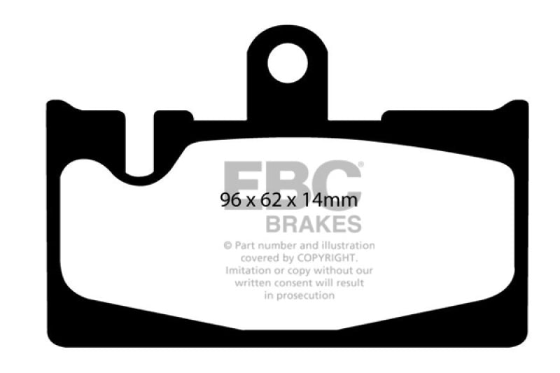 EBC Yellowstuff Brake Pad Sets - EBC 01-06 Lexus LS430 4.3 Yellowstuff Rear Brake Pads