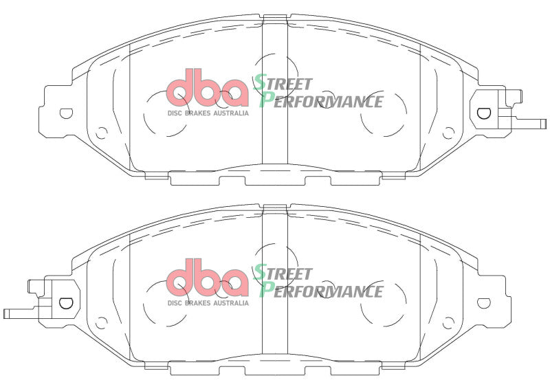 DBA SP Performance Brake Pads - DBA 2013 Infiniti JX35 Front SP Performance Brake Pads