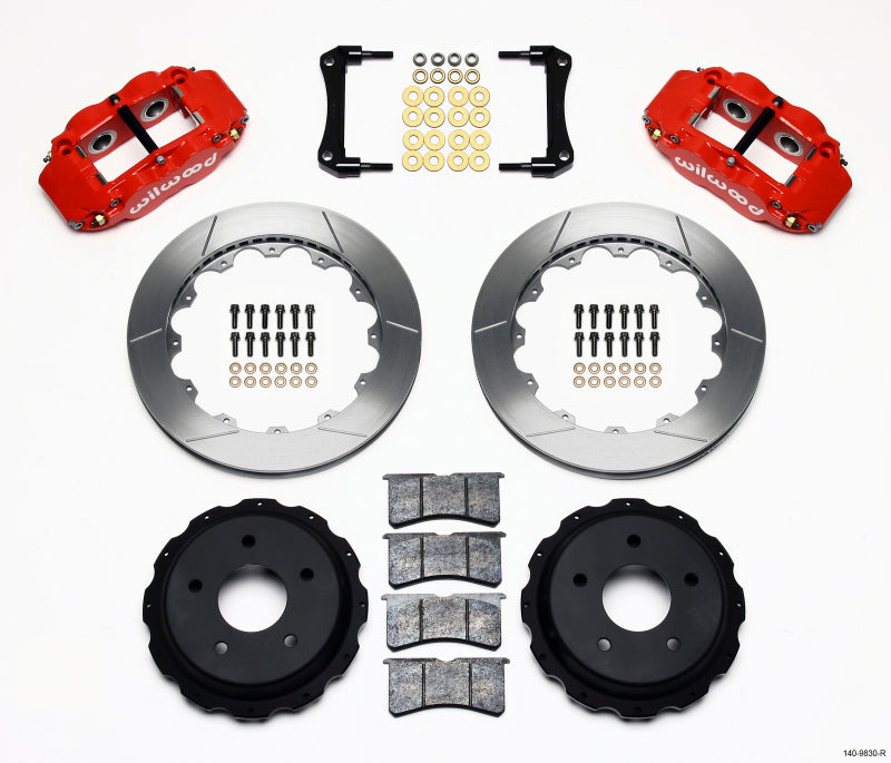 WIL Superlite Brake Kit - Wilwood Narrow Superlite 4R Rear Kit 12.88in Red 98-02 Camaro/Firebird