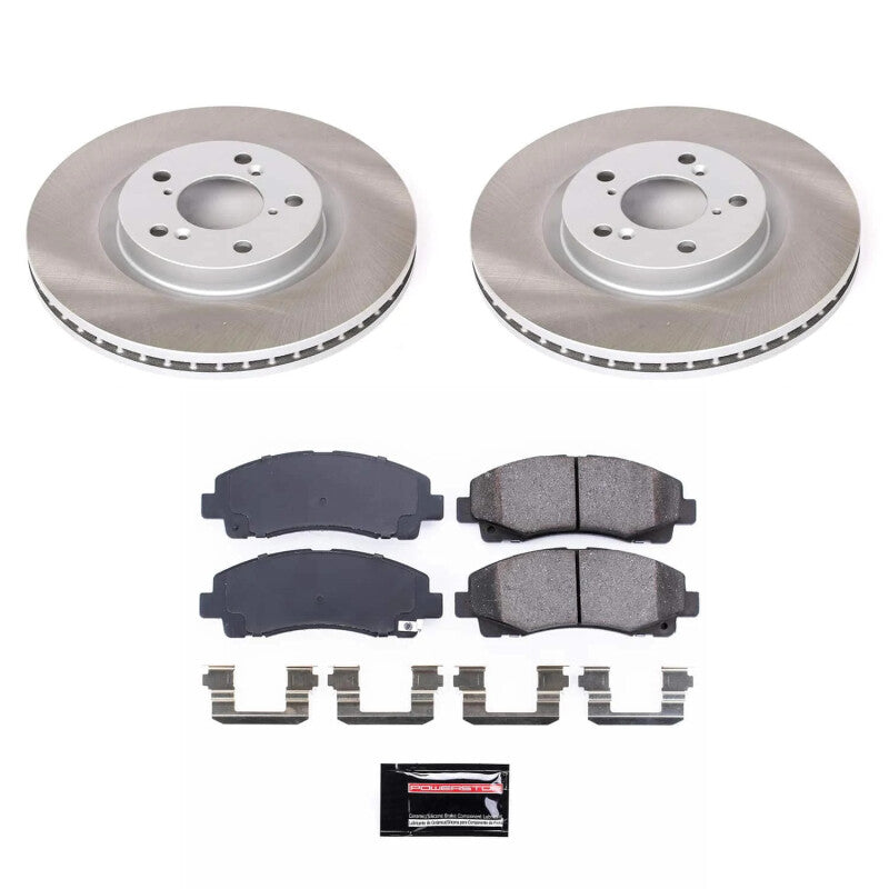 PSB Semi-Coated Rotor Kits - Power Stop 09-14 Acura TL Front Semi-Coated Rotor Kit
