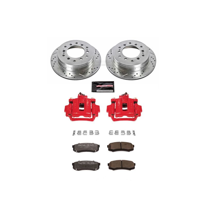 PSB Z36 Truck & Tow Kit w/Cals - Power Stop 03-09 Toyota 4Runner Rear Z36 Truck & Tow Brake Kit w/Calipers