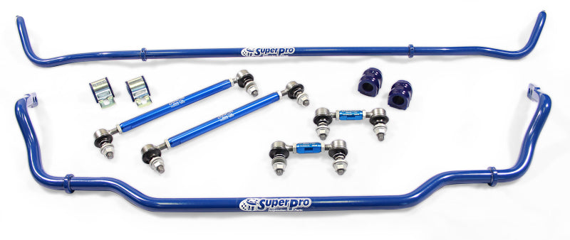SPR Sway Bar Kits - SuperPro 2018 Kia Stinger Base Front / Rear 24mm F/18mm Rear Adjustable Sway Bar and Link Set