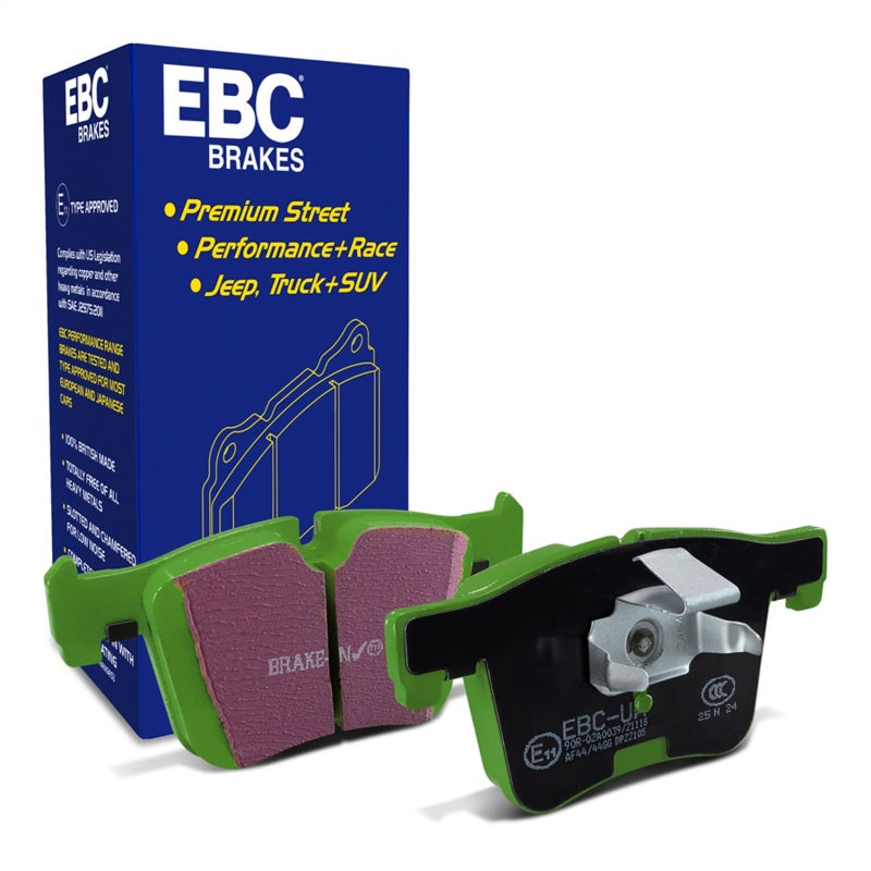 EBC Greenstuff Brake Pad Sets - EBC 14+ BMW 228 Coupe 2.0 Turbo ATE calipers Greenstuff Front Brake Pads