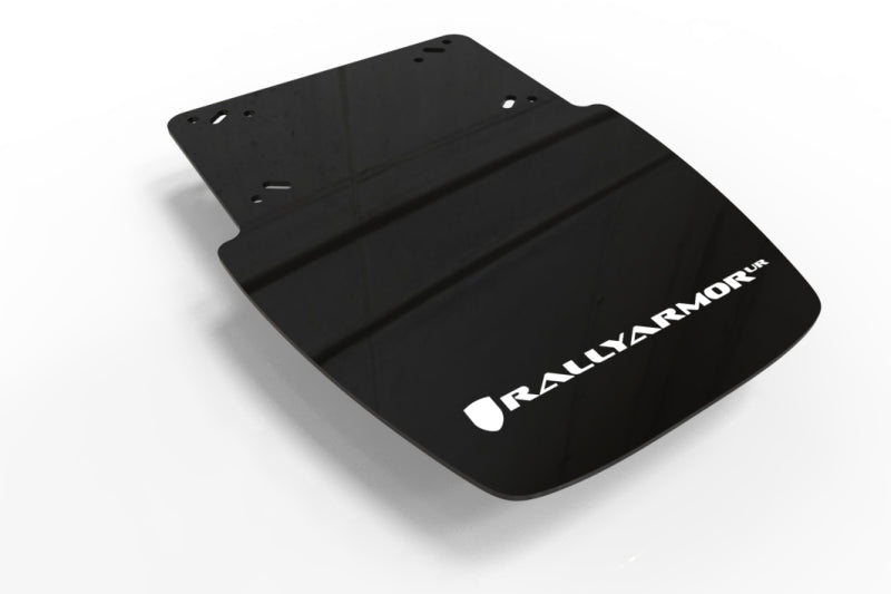 RAL UR Blk Flap/Rd Logo - Rally Armor 19-25 Can-Am Ryker (Rally Ed. & Sport) Black UR Mud Guard Red Logo (MOQ 200 PCS)