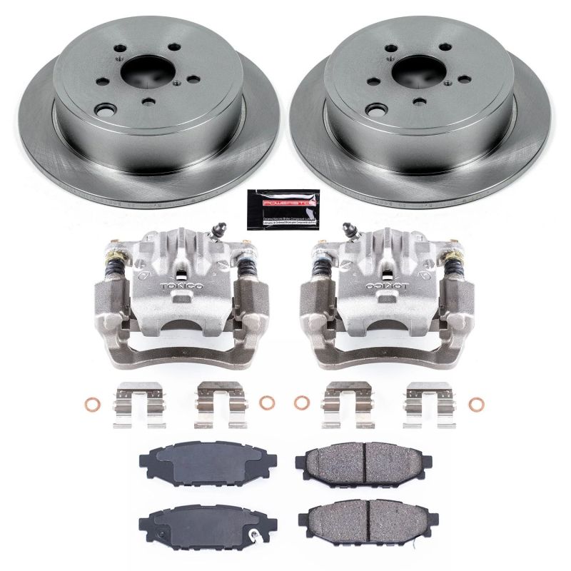 PSB Autospecialty Kit w/Cals - Power Stop 10-14 Subaru Legacy Rear Autospecialty Brake Kit w/Calipers