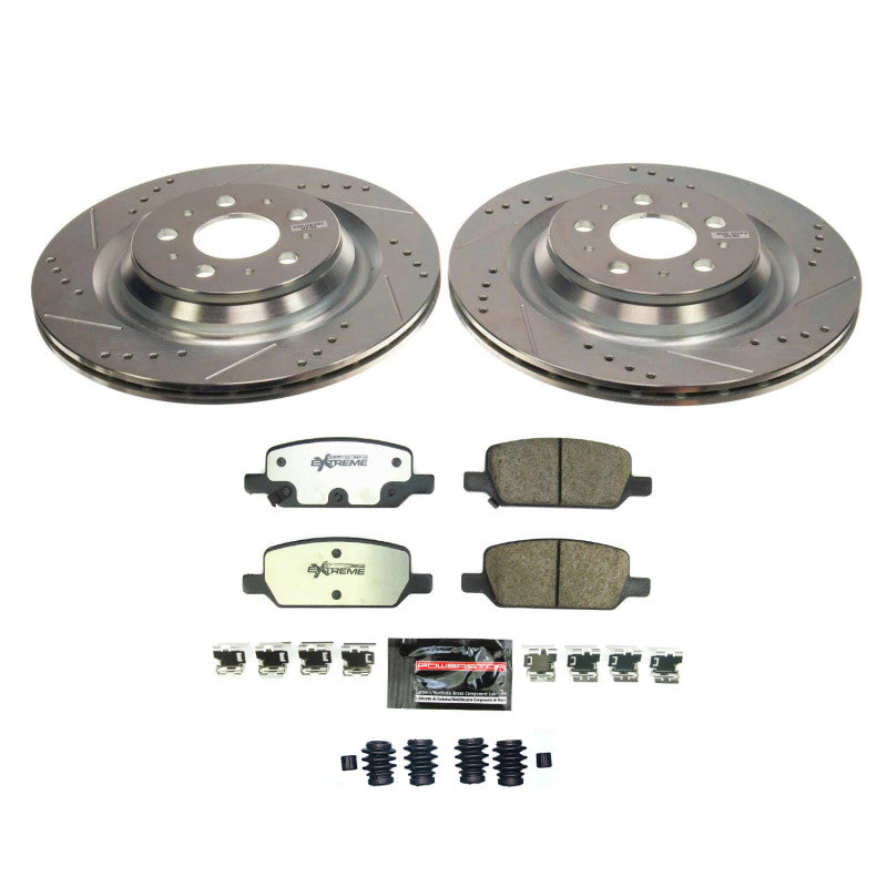 PSB Z26 Street Warrior Kit - Power Stop 17-21 Tesla 3 Rear Z26 Street Brake Kit