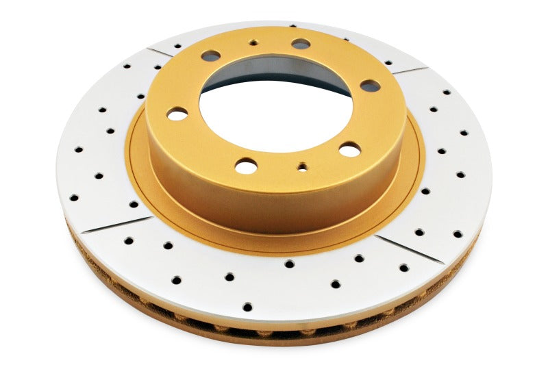 DBA Street Slot&Drill Rotors - DBA 05-20 Toyota Tacoma (w/6 Lug Wheel & 4 Piston Clpr) Front Drilled & Slotted Street Series Rotor