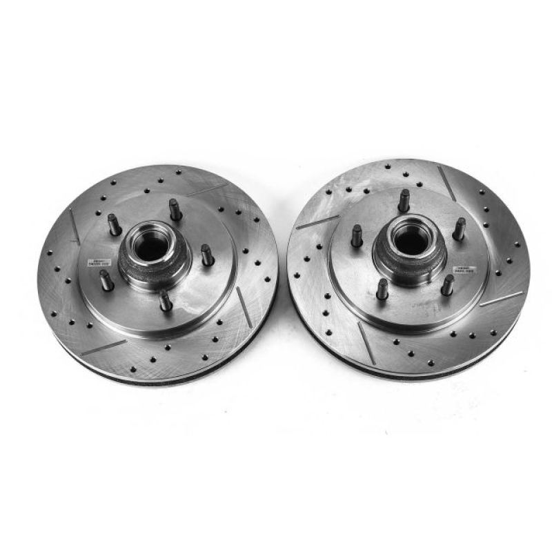 PSB Evolution Drill/Slot Rotor - Power Stop 97-00 Ford Expedition Front Evolution Drilled & Slotted Rotors - Pair
