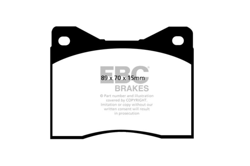 EBC Ultimax2 Brake Pad Sets - EBC 79-86 Alfa Romeo 6 2.0 Ultimax2 Front Brake Pads