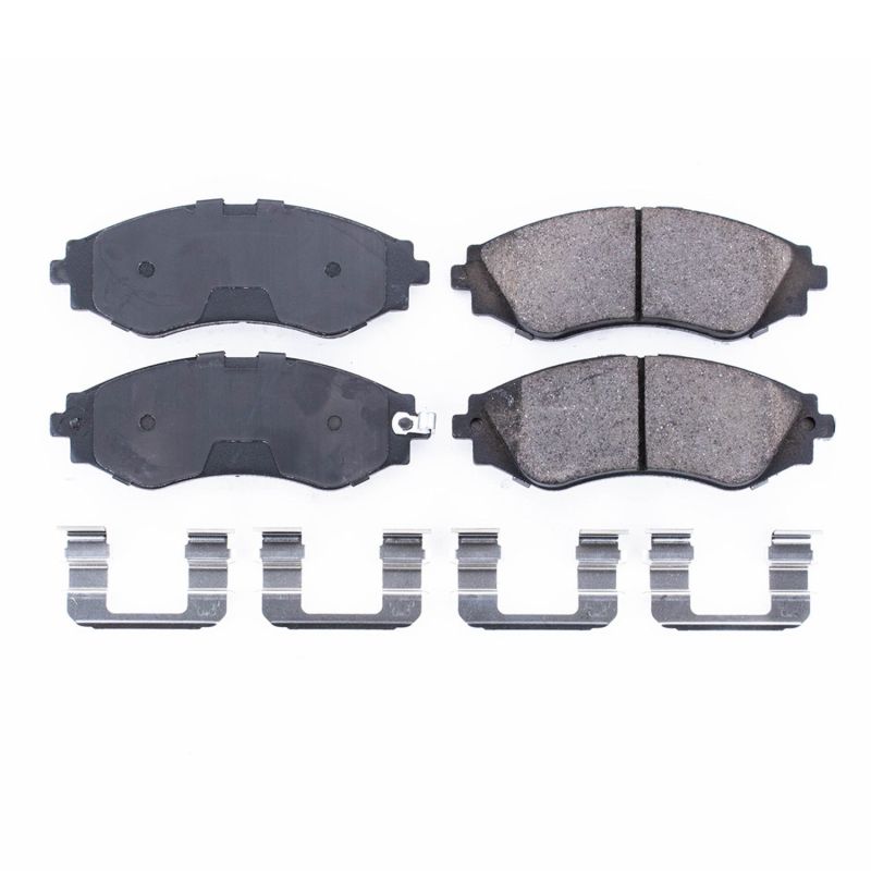 PSB Z17 Evolution Brake Pads - Power Stop 04-11 Chevrolet Aveo Front Z17 Evolution Ceramic Brake Pads w/Hardware
