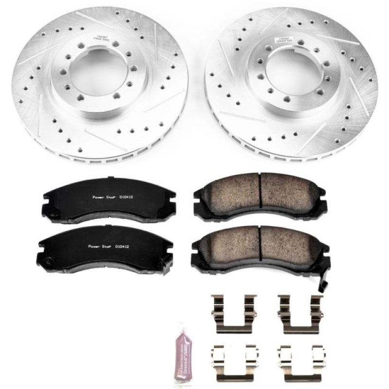 PSB Z23 Evolution Kit - Power Stop 91-96 Mitsubishi Montero Front Z23 Evolution Sport Brake Kit
