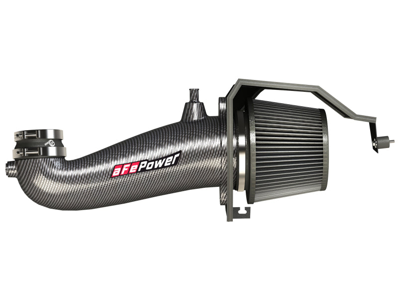 AFE Track Series Intake - aFe POWER Magnum FORCE Carbon Fiber Stage 2 Track Series Pro Dry S CAIS - 11-18 Dodge Challenger V8