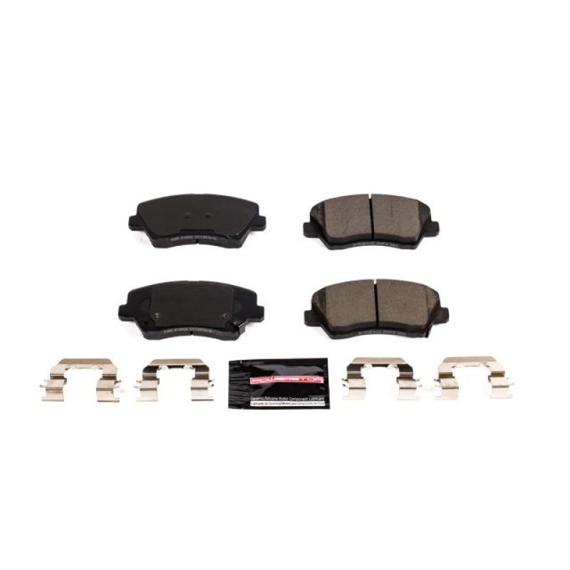 PSB Z23 Evolution Brake Pads - Power Stop 2017 Hyundai Elantra GT Front Z23 Evolution Sport Brake Pads w/Hardware
