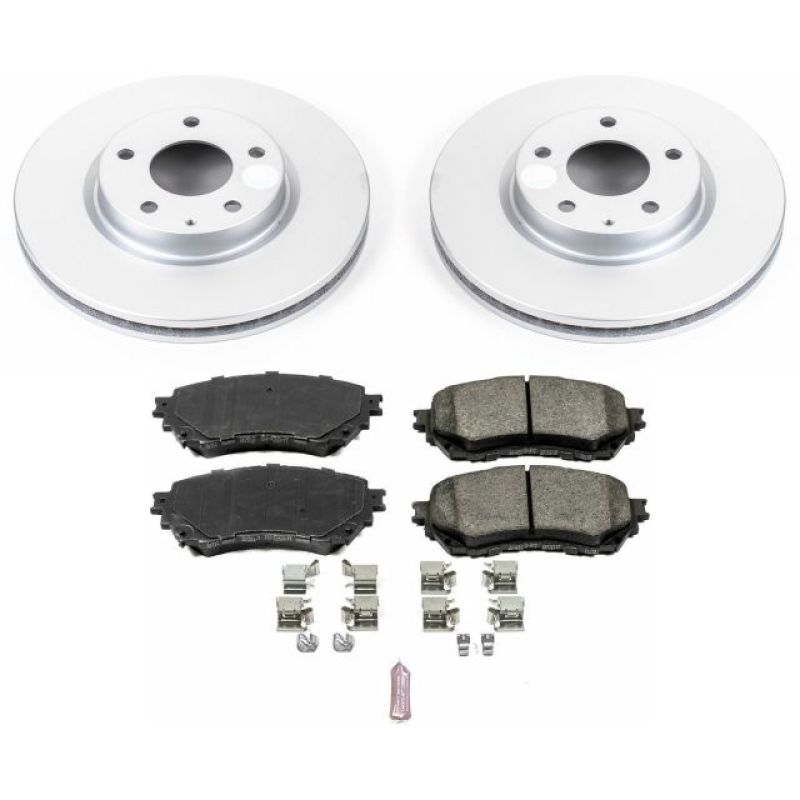 PSB Z17 Evolution Coated Kit - Power Stop 14-18 Mazda 6 Front Z17 Evolution Geomet Coated Brake Kit
