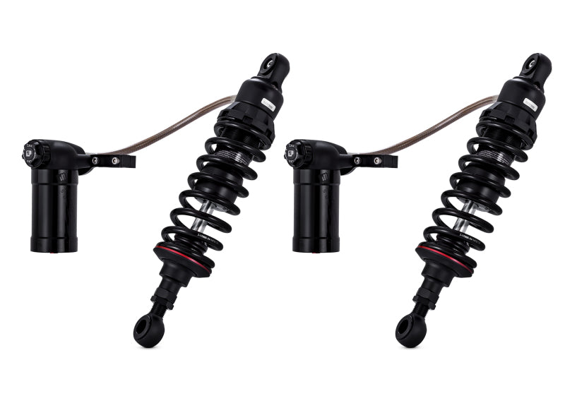 PGR 990 Shocks - Progressive Harley Bagger 990 Series Shocks 12.0in Standard - Black
