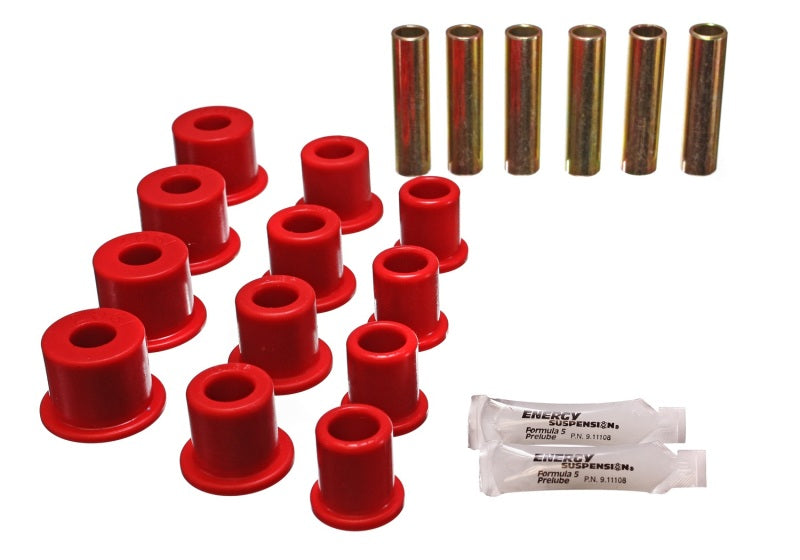 ES Spring/Shackle Bush - Red - Energy Suspension Rear Spring Bushings - Red
