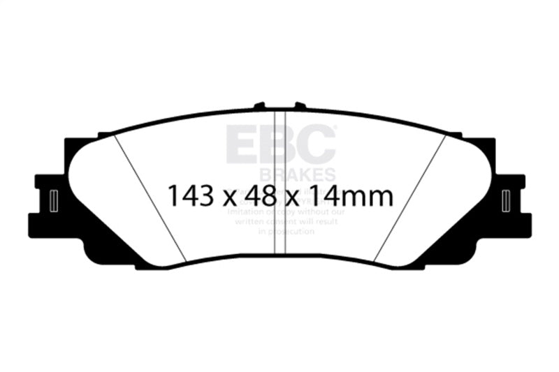 EBC Bluestuff Brake Pad Sets - EBC 2024+ Lexus GX550 3.4TT Bluestuff Rear Brake Pads