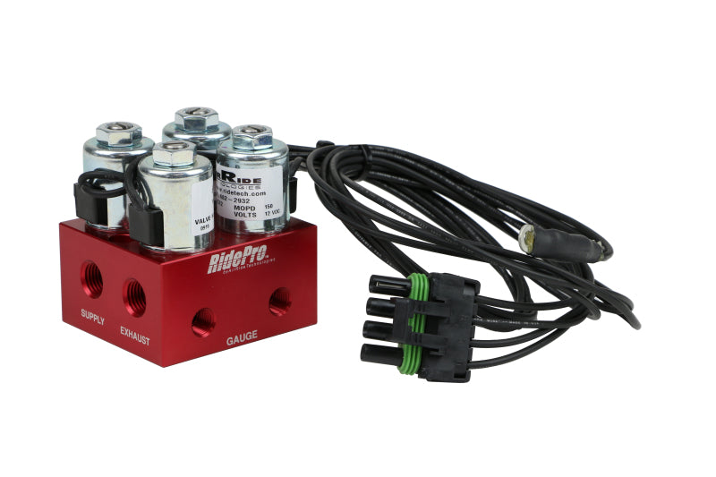 RID Air Compressor Components - Ridetech RidePro 2-Way Air Valve Assembly Fittings not included