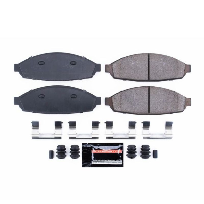 PSB Z23 Evolution Brake Pads - Power Stop 03-11 Ford Crown Victoria Front Z23 Evolution Sport Brake Pads w/Hardware