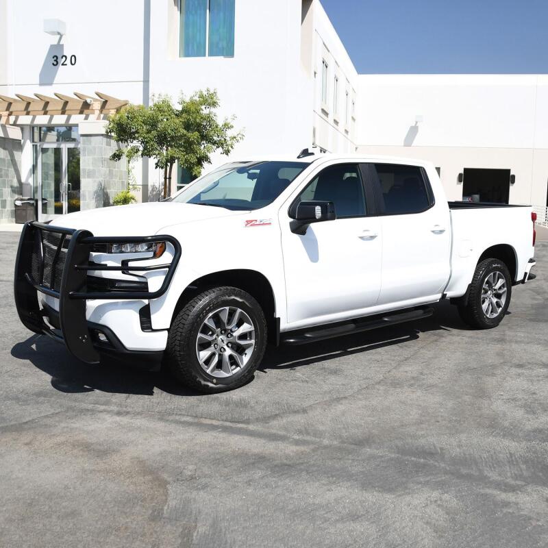 WES Nerf Bars - Platinum 4 - Westin 2019 Chevrolet Silverado/Sierra 1500 Crew Cab Platinum 4 Oval Nerf Step Bars - Black