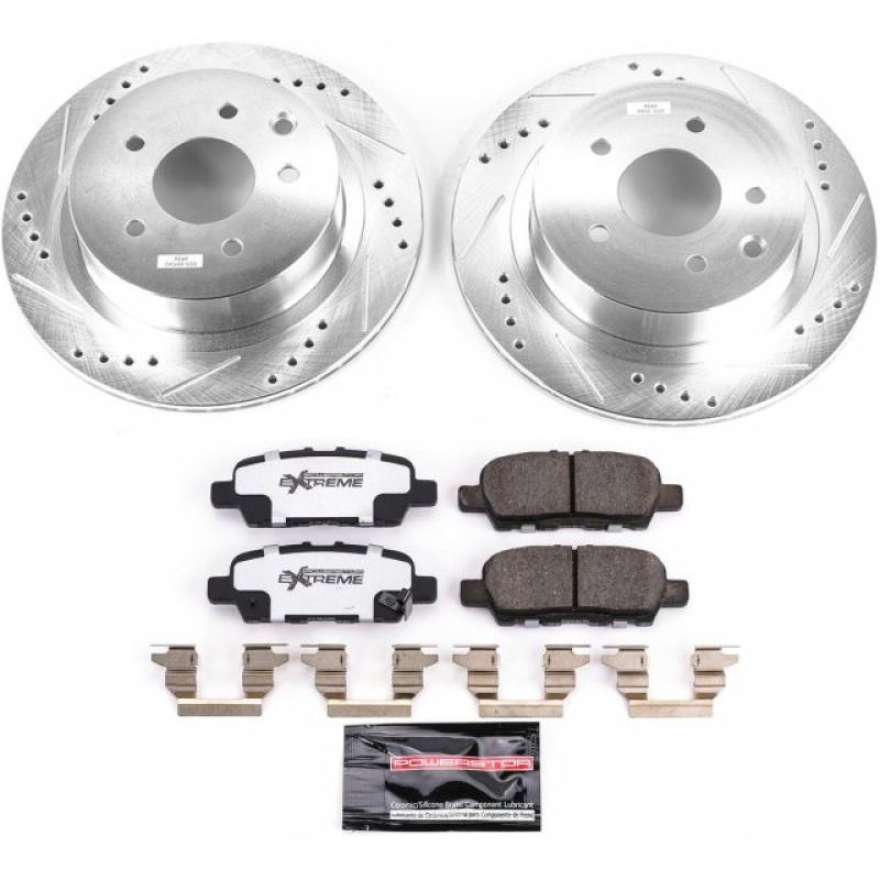 PSB Z26 Street Warrior Kit - Power Stop 11-19 Nissan Leaf Rear Z26 Street Warrior Brake Kit