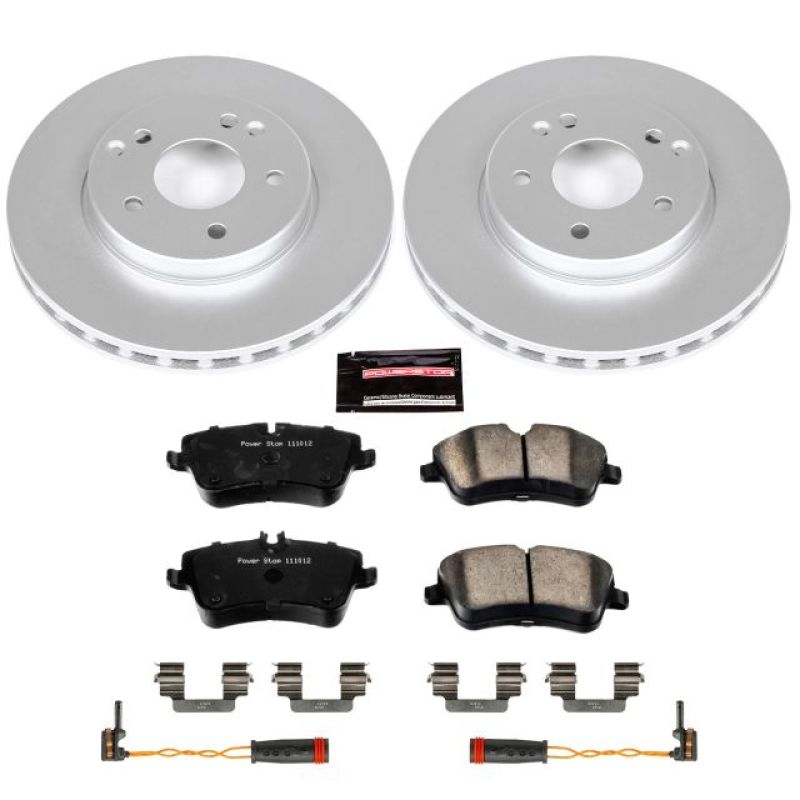 PSB Z23 Evolution Coated Kit - Power Stop 02-05 Mercedes-Benz C230 Front Z23 Evolution Sport Coated Brake Kit