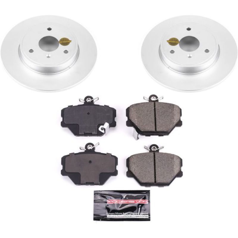 PSB Z23 Evolution Coated Kit - Power Stop 08-16 Smart Fortwo Front Z23 Evolution Sport Coated Brake Kit