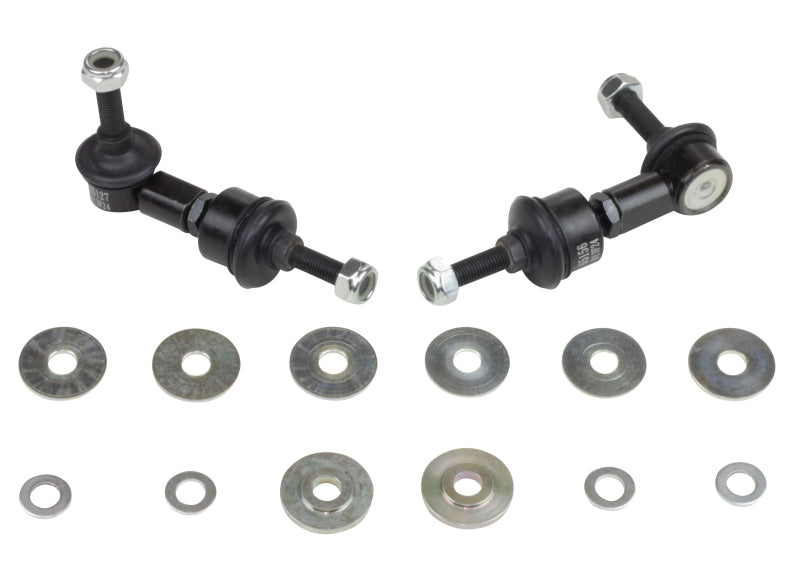 WL Sway Bar Links - Whiteline 89-98 Nissan 240SX S13 & S14 Front Swaybar link kit-adjustable ball end links