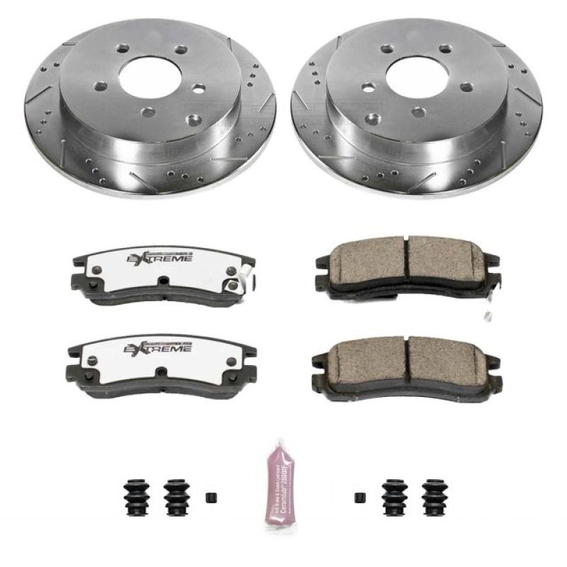 PSB Z26 Street Warrior Kit - Power Stop 02-07 Buick Rendezvous Rear Z26 Street Warrior Brake Kit