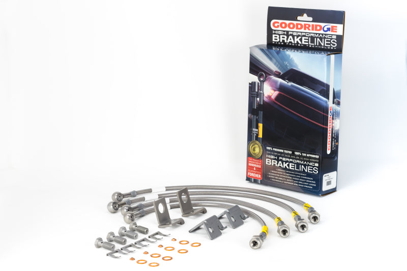 GR G-Stop Brake Line Kits - Goodridge 06-13 Chevrolet Corvette Z06/ZR1/Grand Sport Stainless Steel Brake Line Kit