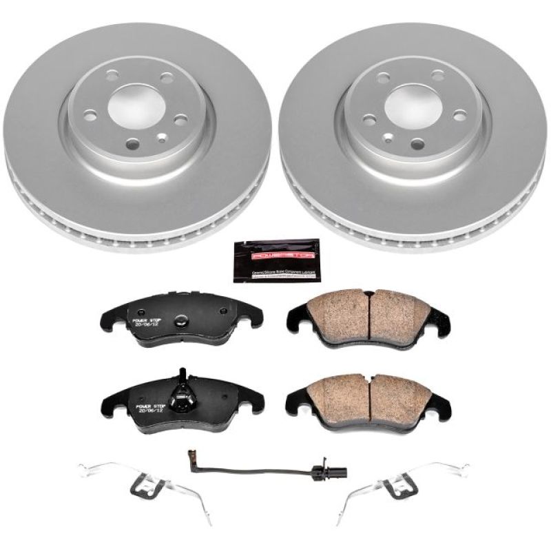 PSB Z23 Evolution Coated Kit - Power Stop 12-16 Audi A4 Front Z23 Evolution Sport Coated Brake Kit