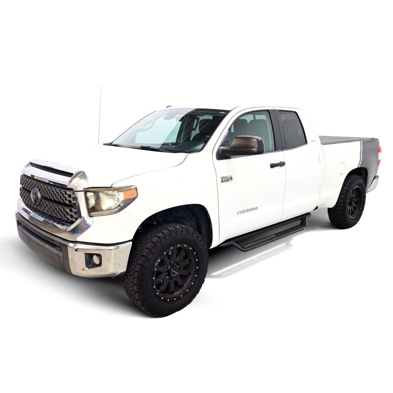 WES Running Boards - Outlaw - Westin 07-21 Toyota Tundra Double Cab Outlaw Drop Running Boards - Tex. Blk