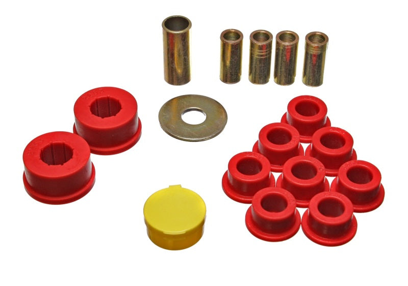ES Watts Link Bushings - Red - Energy Suspension 79-85 Mazda RX7 Red Rear Watts Link Set