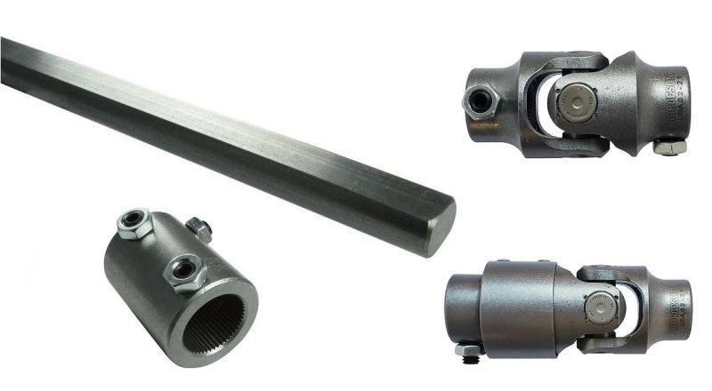 RID Steering Linkage Kits - Ridetech 70-78 GM F-Body Front Steering Column U-Joint Kit - 1in -48 Spline to 3/4in -36 Spline