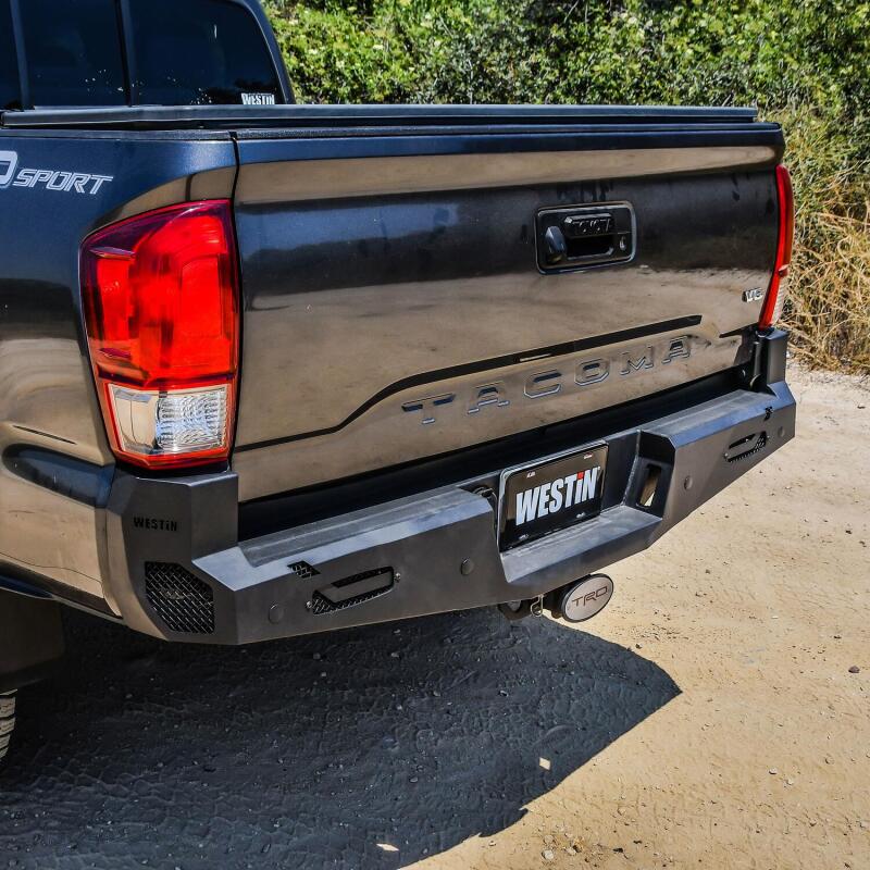 WES Pro-Series Bumpers - Westin 16-20 Toyota Tacoma Pro-Series Rear Bumper - Textured Black