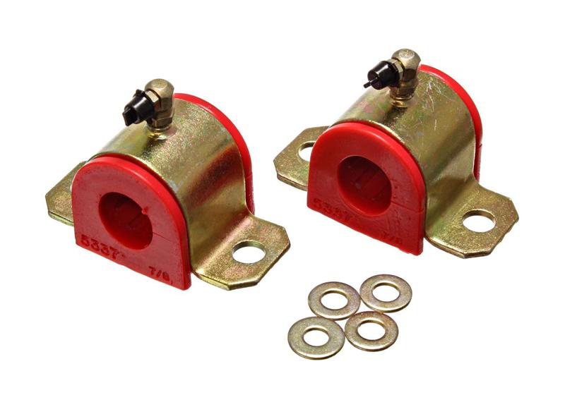 ES Sway Bar Bushings - Red - Energy Suspension 00-05 Toyota Celica Red 22mm Front Sway Bar Frame Bushings (Greaseable Frame Bushi